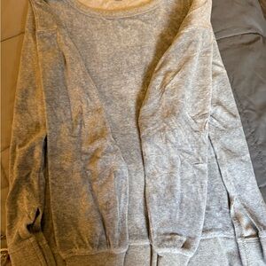 J. Crew Gray Crew Neck Sweater Soft Heathered Fabric